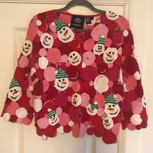 Vintage Michael Simon Snowman Sweater